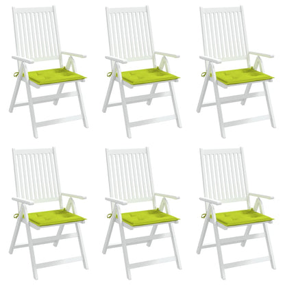 Tuinstoelkussens 6 st 50x50x3 cm oxford stof felgroen 6 50 x 50 x 3 cm Heldergroen