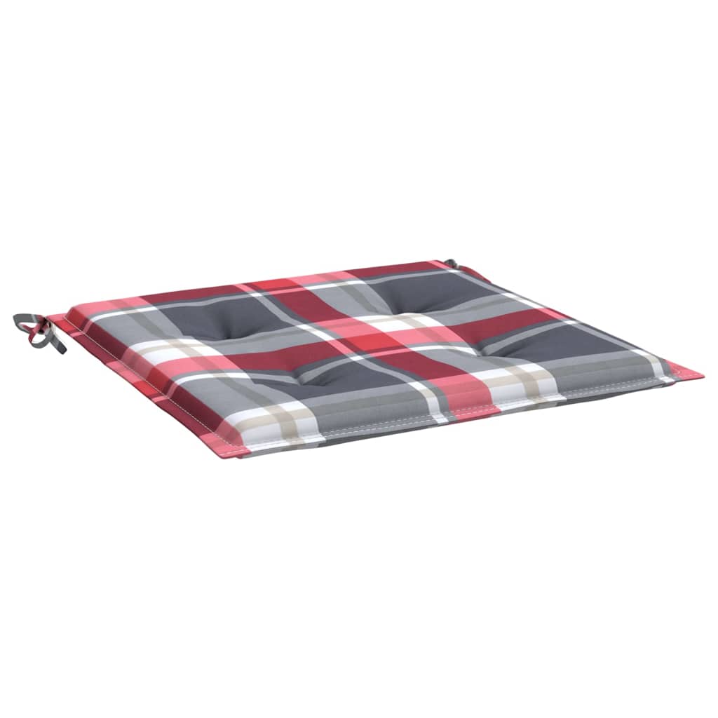 Tuinstoelkussens 6 St 50X50X3 Cm Oxford Stof Ruitpatroon Rood Rood Ruitpatroon 50 x 50 x 3 cm