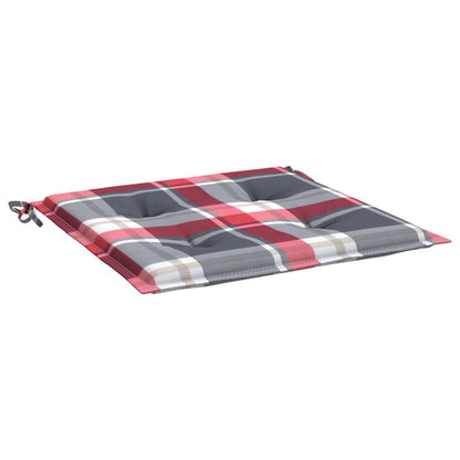 Tuinstoelkussens 6 St 50X50X3 Cm Oxford Stof Ruitpatroon Rood Rood Ruitpatroon 50 x 50 x 3 cm