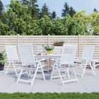 Tuinstoelkussens 6 st 50x50x3 cm grijs ruitpatroon