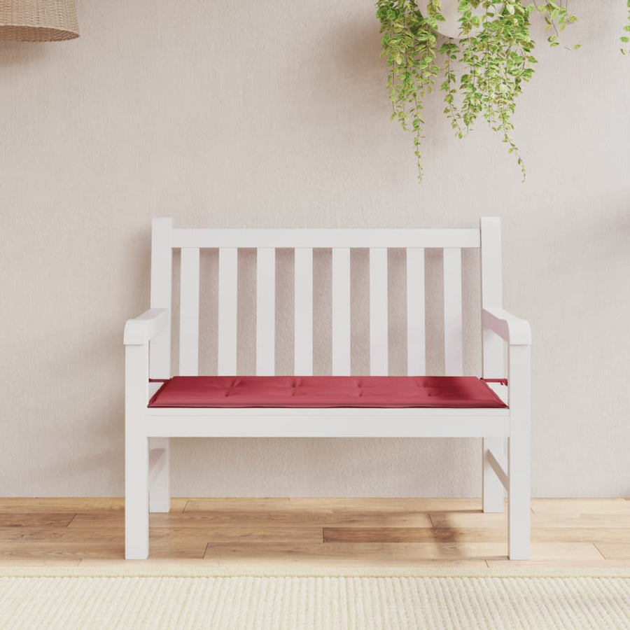 Tuinbankkussen 100x50x3 cm oxford stof wijnrood 100 x 50 x 3 cm Wijnrood
