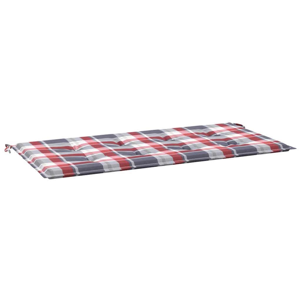 Tuinbankkussen Oxford Stof Ruitpatroon Rood Rood Ruitpatroon 120 x 50 x 3 cm
