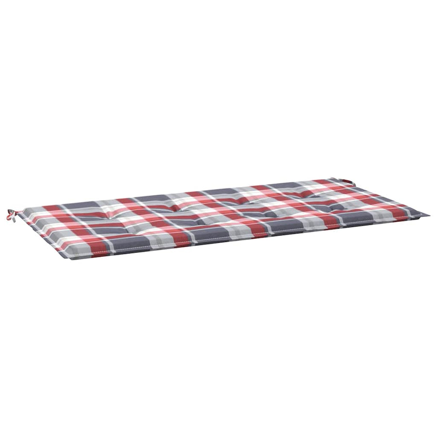 Tuinbankkussen Oxford Stof Ruitpatroon Rood Rood Ruitpatroon 120 x 50 x 3 cm