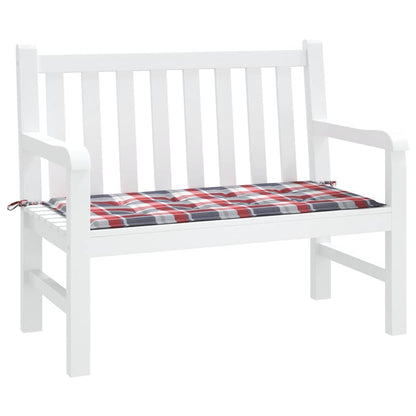Tuinbankkussen Oxford Stof Ruitpatroon Rood Rood Ruitpatroon 120 x 50 x 3 cm