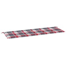 Tuinbankkussen 150X50X4 Cm Oxford Stof Ruitpatroon Rood Rood Ruitpatroon 150 x 50 x 3 cm