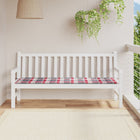 Tuinbankkussen 180x50x3 cm oxford stof ruitpatroon rood 180 x 50 x 3 cm Rood ruitpatroon