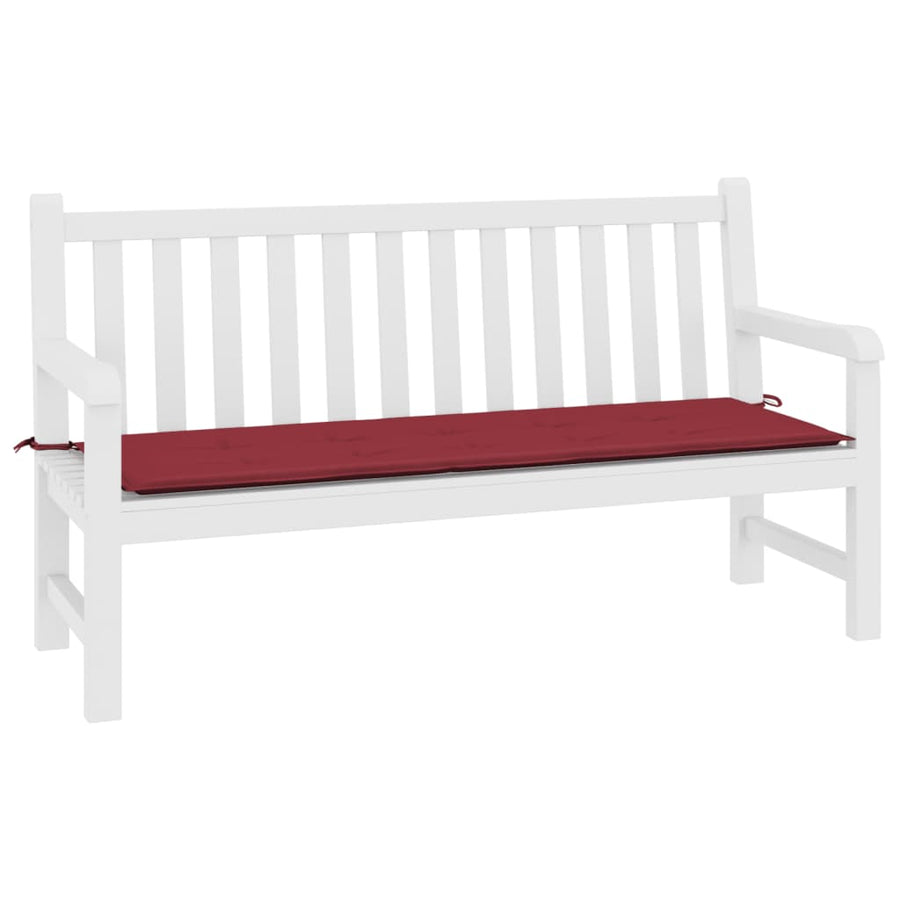 Tuinbankkussen 200x50x3 cm oxford stof wijnrood 200 x 50 x 3 cm Wijnrood