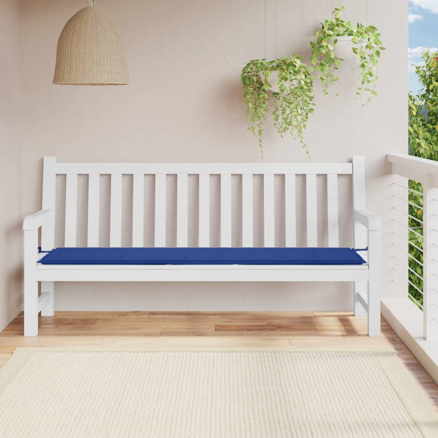 Tuinbankkussen 200X50X3 Cm Oxford Stof Koningsblauw 1 200 x 50 x 3 cm