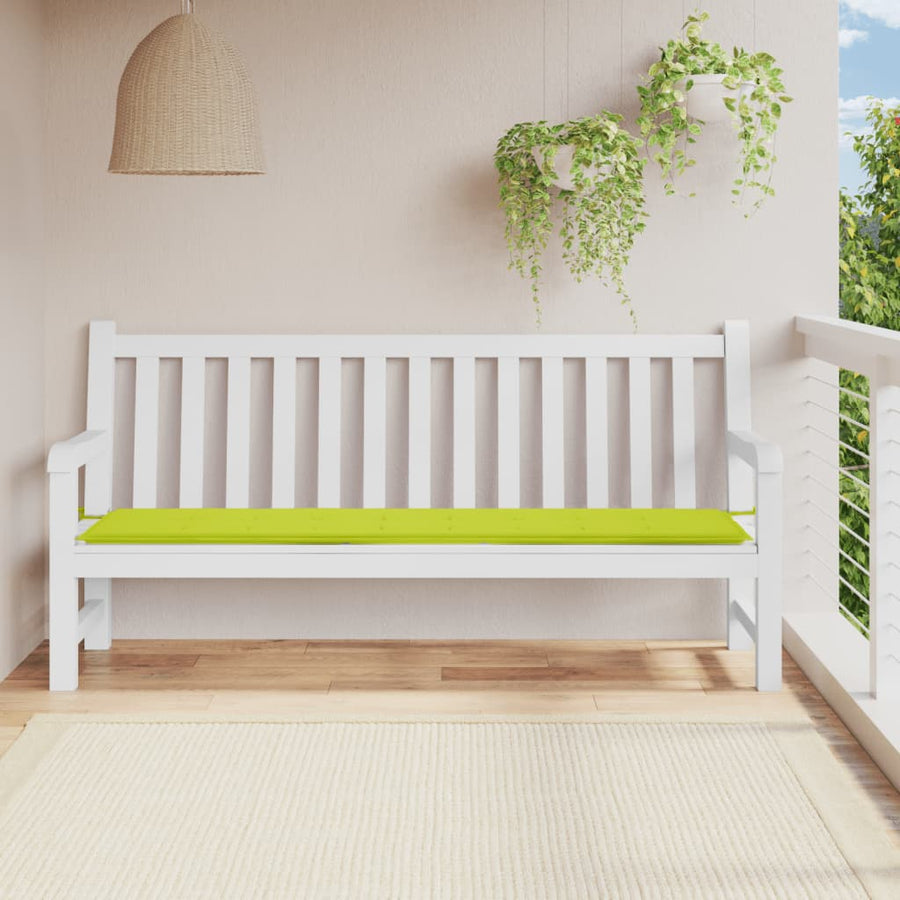Tuinbankkussen 200X50X3 Cm Oxford Stof Heldergroen 200 x 50 x 3 cm