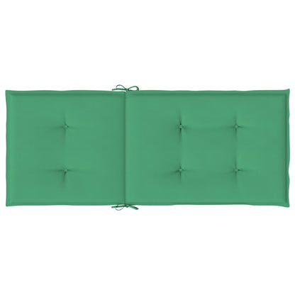 Tuinstoelkussens Hoge Rug Stof 6 120 x 50 x 3 cm Groen
