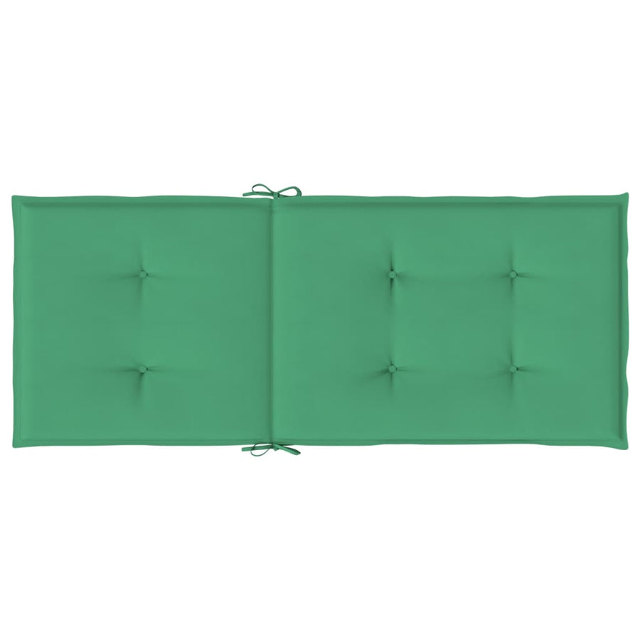 Tuinstoelkussens Hoge Rug Stof 6 120 x 50 x 3 cm Groen