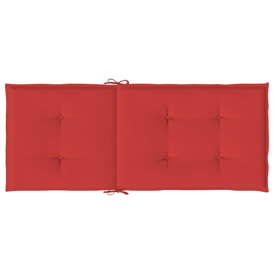 Tuinstoelkussens Hoge Rug Stof 6 120 x 50 x 3 cm Rood