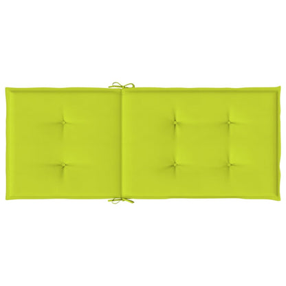 Tuinstoelkussens Hoge Rug Stof 2 120 x 50 x 3 cm Heldergroen