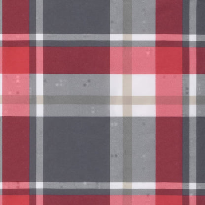 Tuinstoelkussens Stof Ruitpatroon Rood 4 120 x 50 x 3 cm Rood ruitpatroon