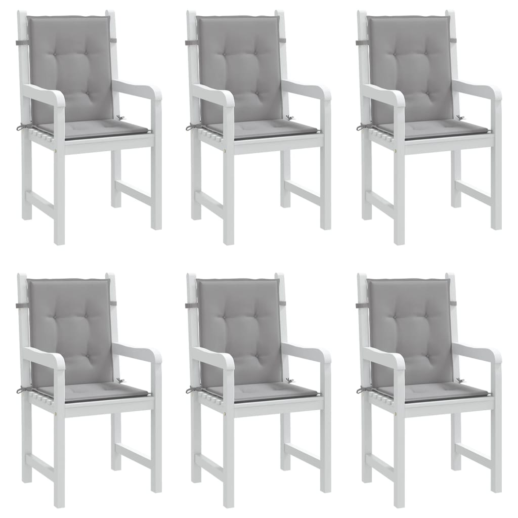 Tuinstoelkussens Oxford Stof 6 100 x 50 x 3 cm Grijs