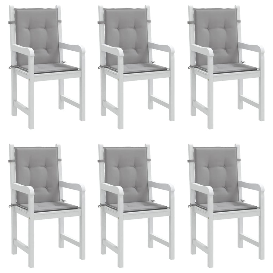 Tuinstoelkussens Oxford Stof 6 100 x 50 x 3 cm Grijs