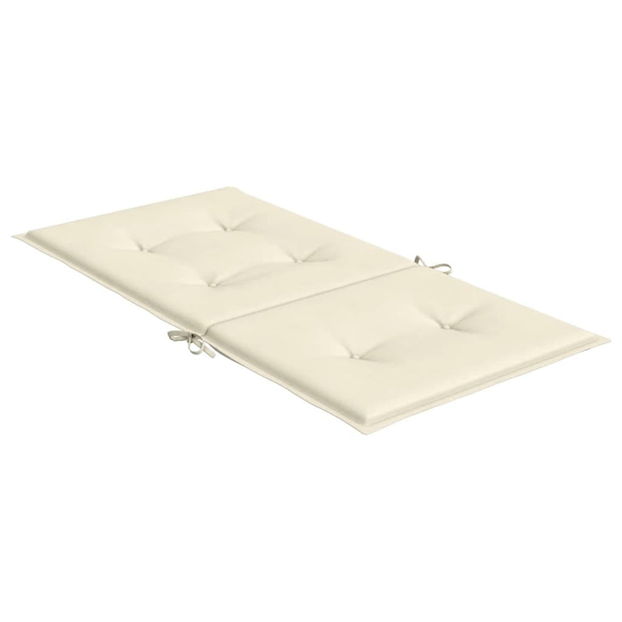 Tuinstoelkussens 6 st 100x50x3 cm oxford stof crèmekleurig 6 100 x 50 x 3 cm crème