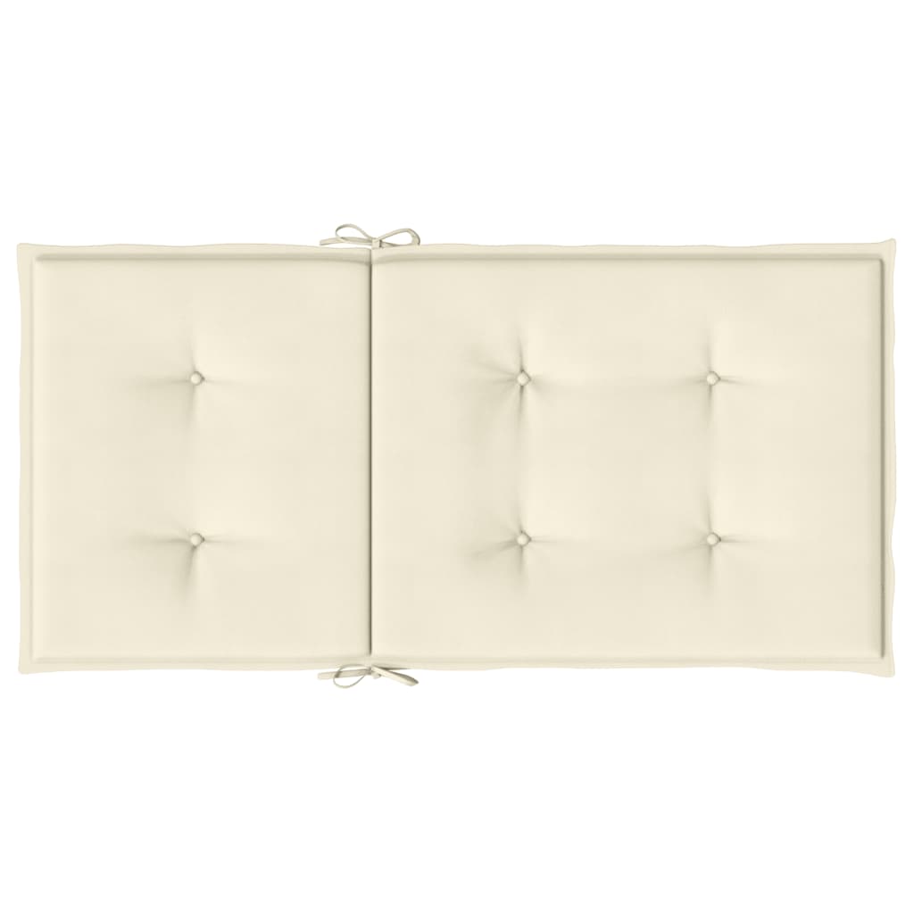 Tuinstoelkussens 6 st 100x50x3 cm oxford stof crèmekleurig 6 100 x 50 x 3 cm crème