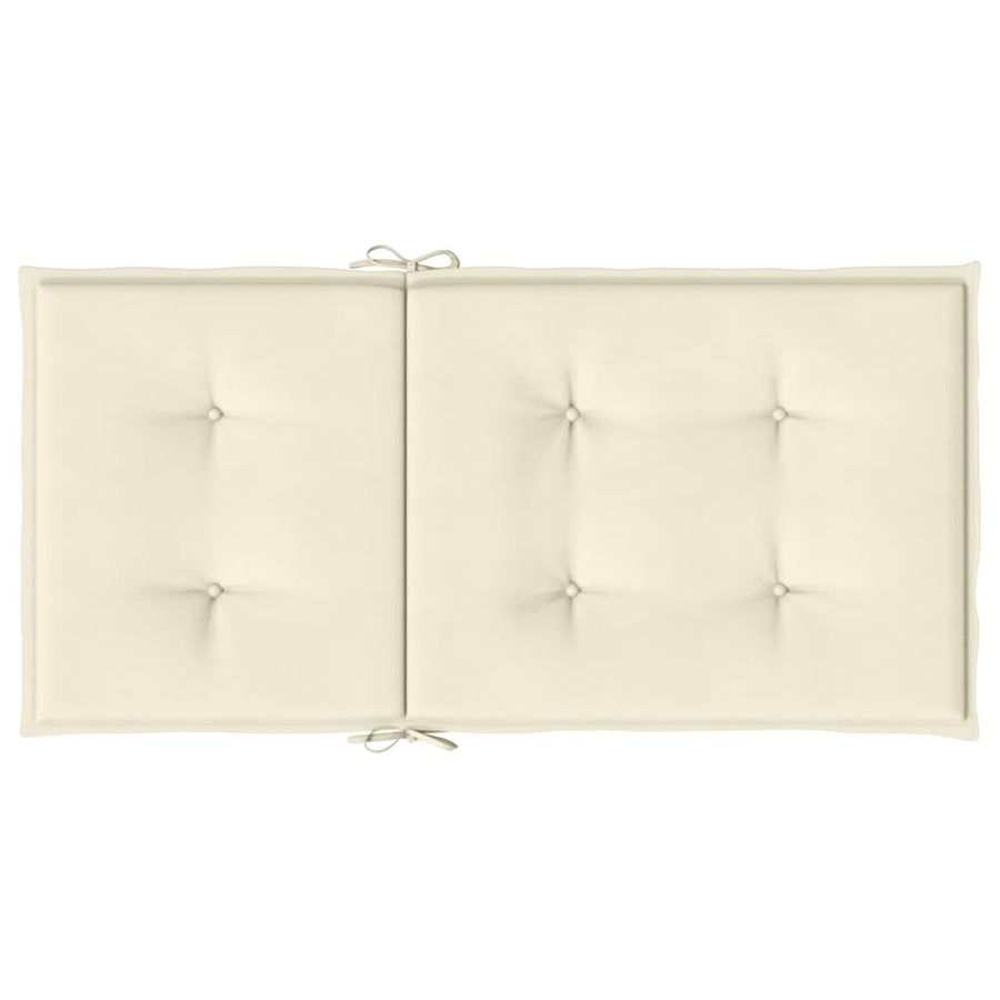 Tuinstoelkussens 6 st 100x50x3 cm oxford stof crèmekleurig 6 100 x 50 x 3 cm crème