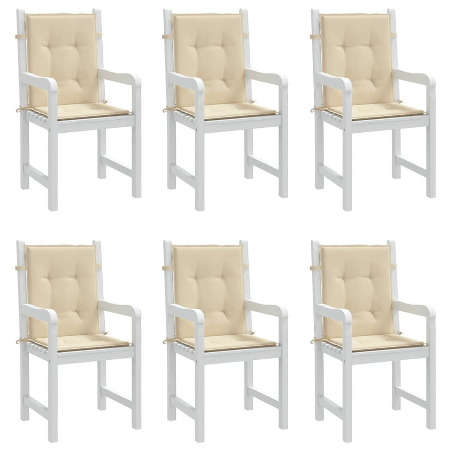 Tuinstoelkussens Oxford Stof 6 100 x 50 x 3 cm Beige