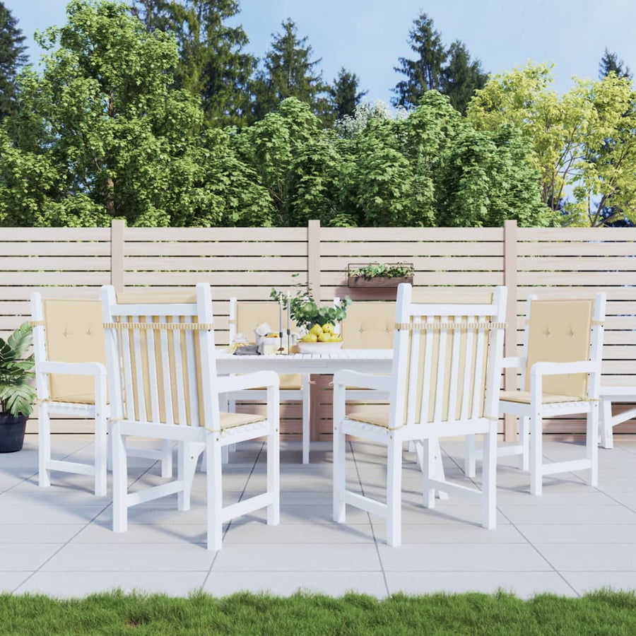Tuinstoelkussens Oxford Stof 6 100 x 50 x 3 cm Beige