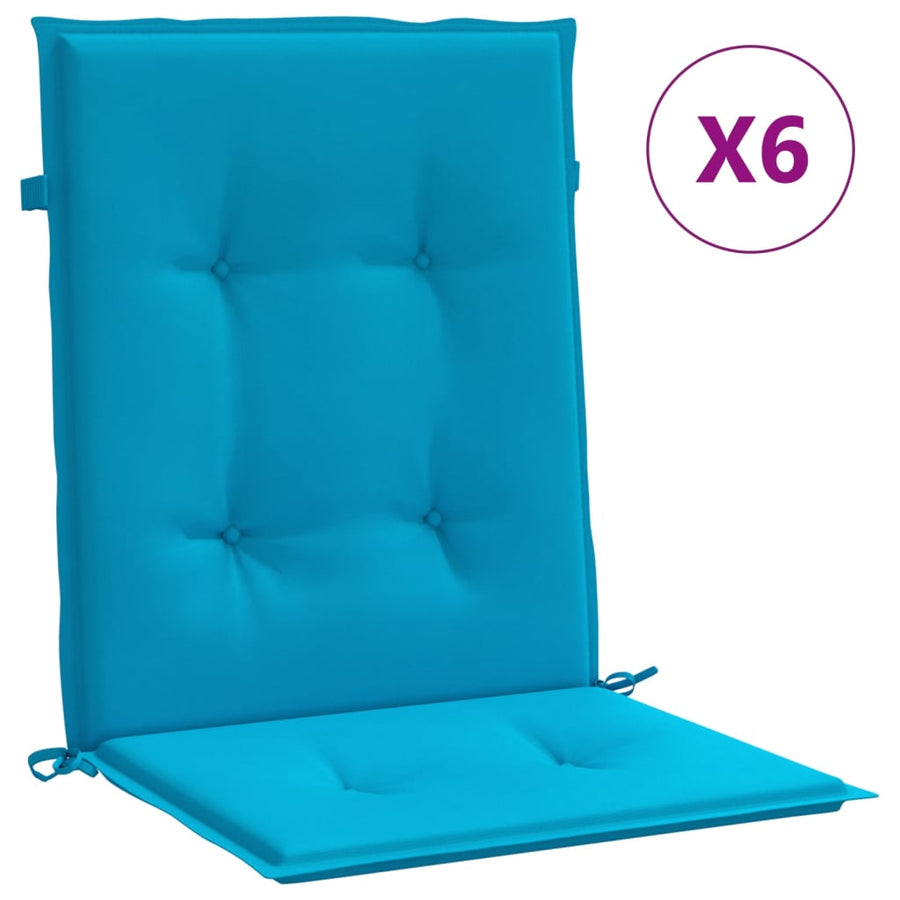 Tuinstoelkussens Oxford Stof 6 100 x 50 x 3 cm Blauw