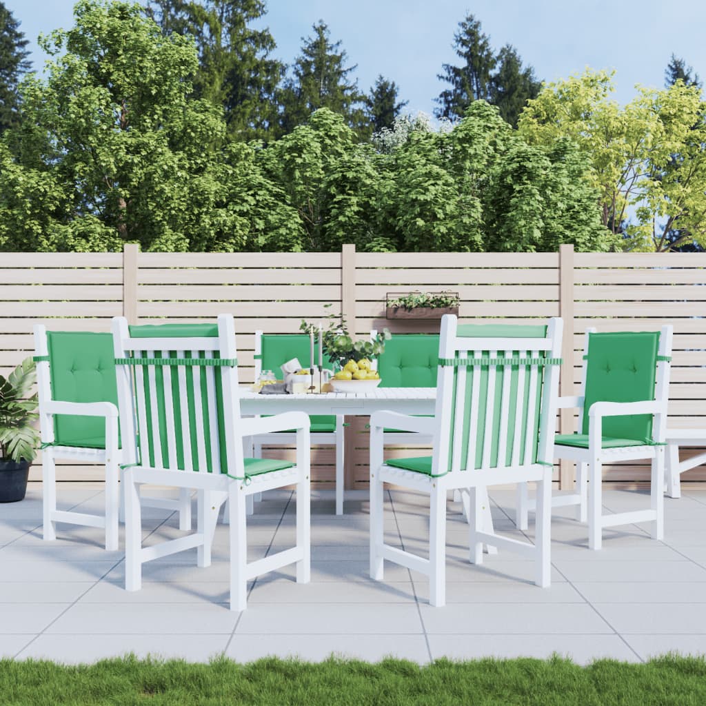 Tuinstoelkussens Oxford Stof 6 100 x 50 x 3 cm Groen
