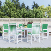 Tuinstoelkussens 6 st 100x50x3 cm groen oxford stof