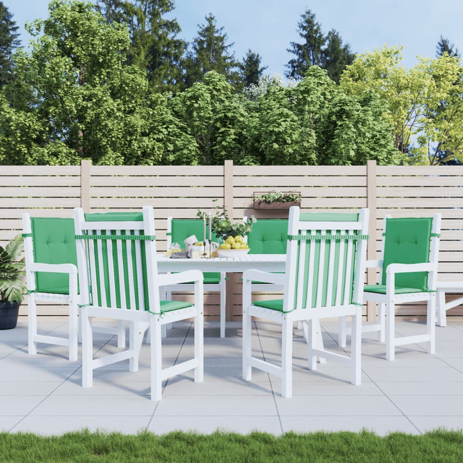 Tuinstoelkussens Oxford Stof 6 100 x 50 x 3 cm Groen