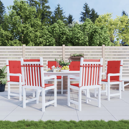 Tuinstoelkussens Oxford Stof 6 100 x 50 x 3 cm Rood