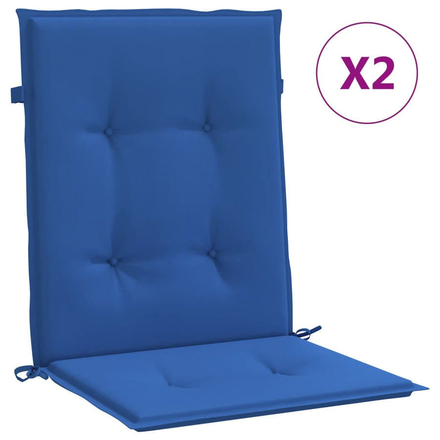 Tuinstoelkussens 2 St 100X50X3 Cm Oxford Stof Koningsblauw 100 x 50 x 3 cm