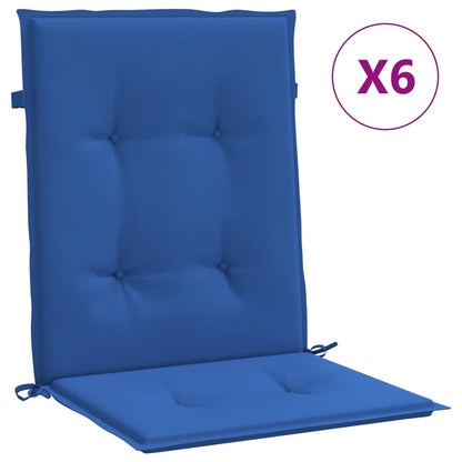 Tuinstoelkussens Oxford Stof 6 100 x 50 x 3 cm koningsblauw