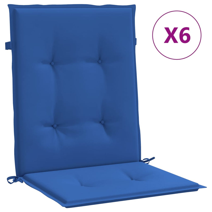 Tuinstoelkussens Oxford Stof 6 100 x 50 x 3 cm koningsblauw