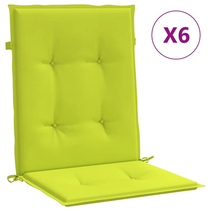 Tuinstoelkussens Oxford Stof 6 100 x 50 x 3 cm Heldergroen