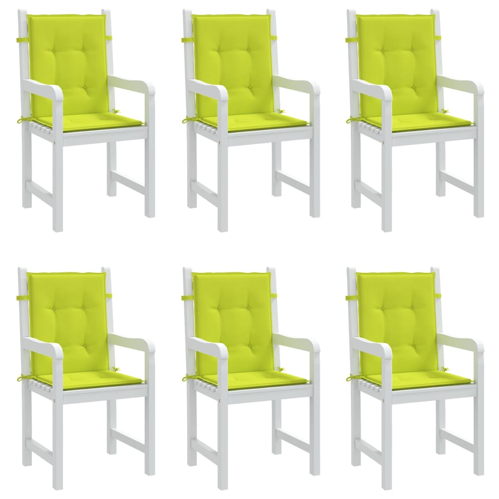 Tuinstoelkussens Oxford Stof 6 100 x 50 x 3 cm Heldergroen