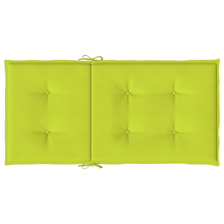 Tuinstoelkussens Oxford Stof 6 100 x 50 x 3 cm Heldergroen