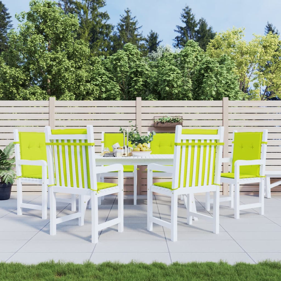 Tuinstoelkussens Oxford Stof 6 100 x 50 x 3 cm Heldergroen