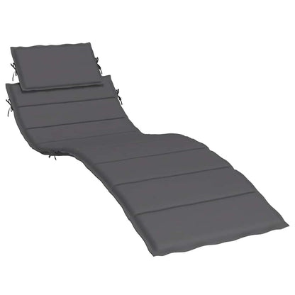 Ligbedkussen 186X58X4 Cm Oxford Stof Kleurig Antraciet