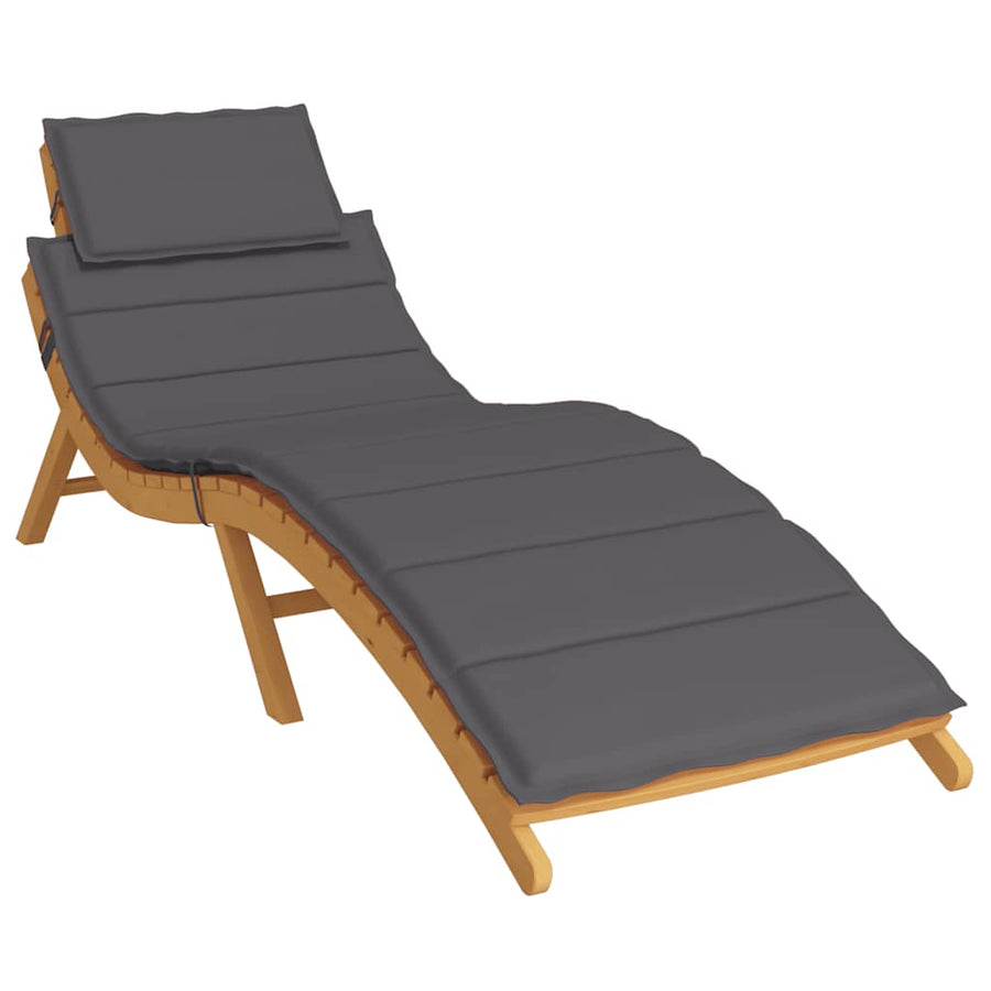Ligbedkussen 186X58X4 Cm Oxford Stof Kleurig Antraciet