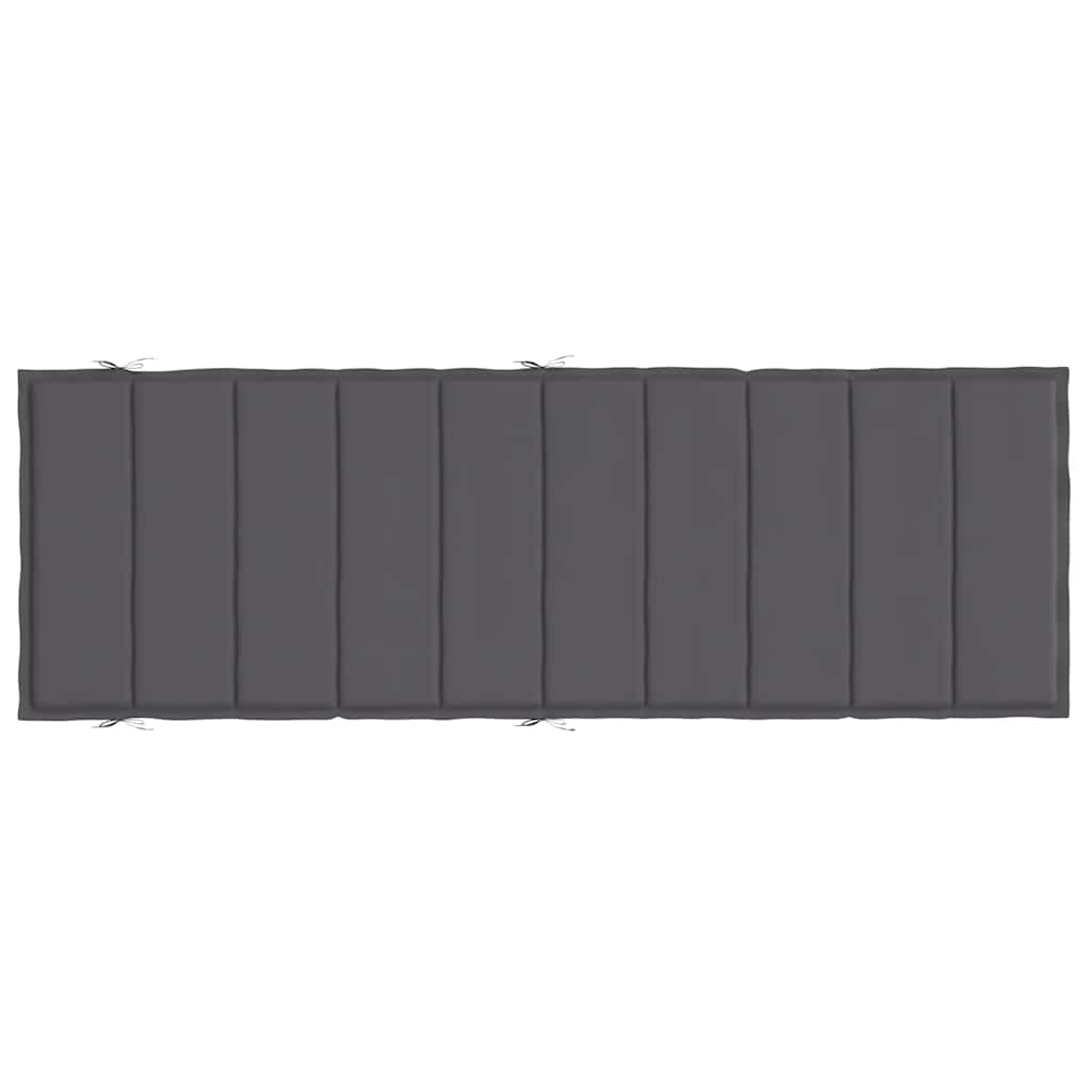 Ligbedkussen 186X58X4 Cm Oxford Stof Kleurig Antraciet