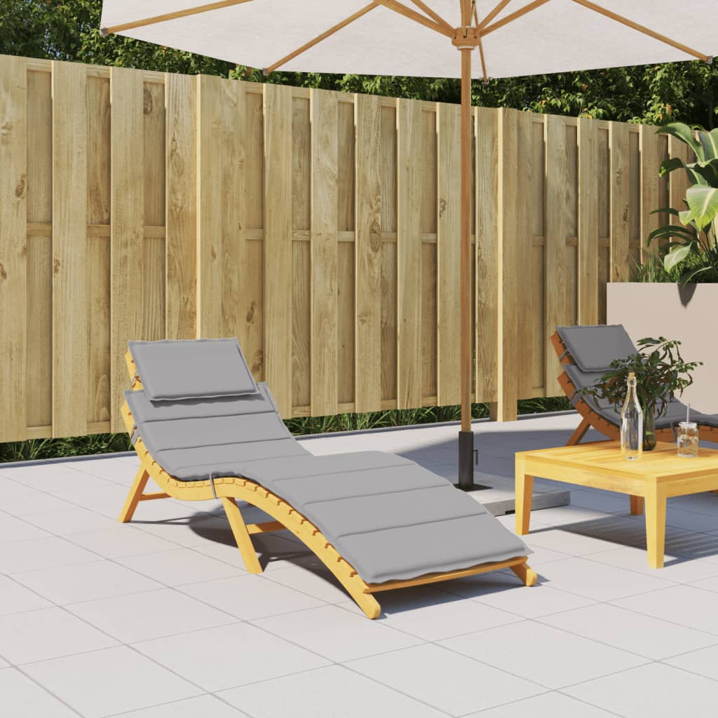Ligbedkussen 86X58X3 Cm Oxford Stof Grijs