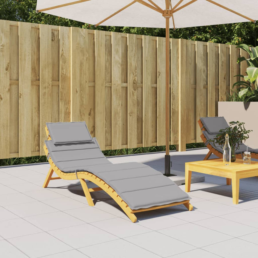 Ligbedkussen 86X58X3 Cm Oxford Stof Grijs