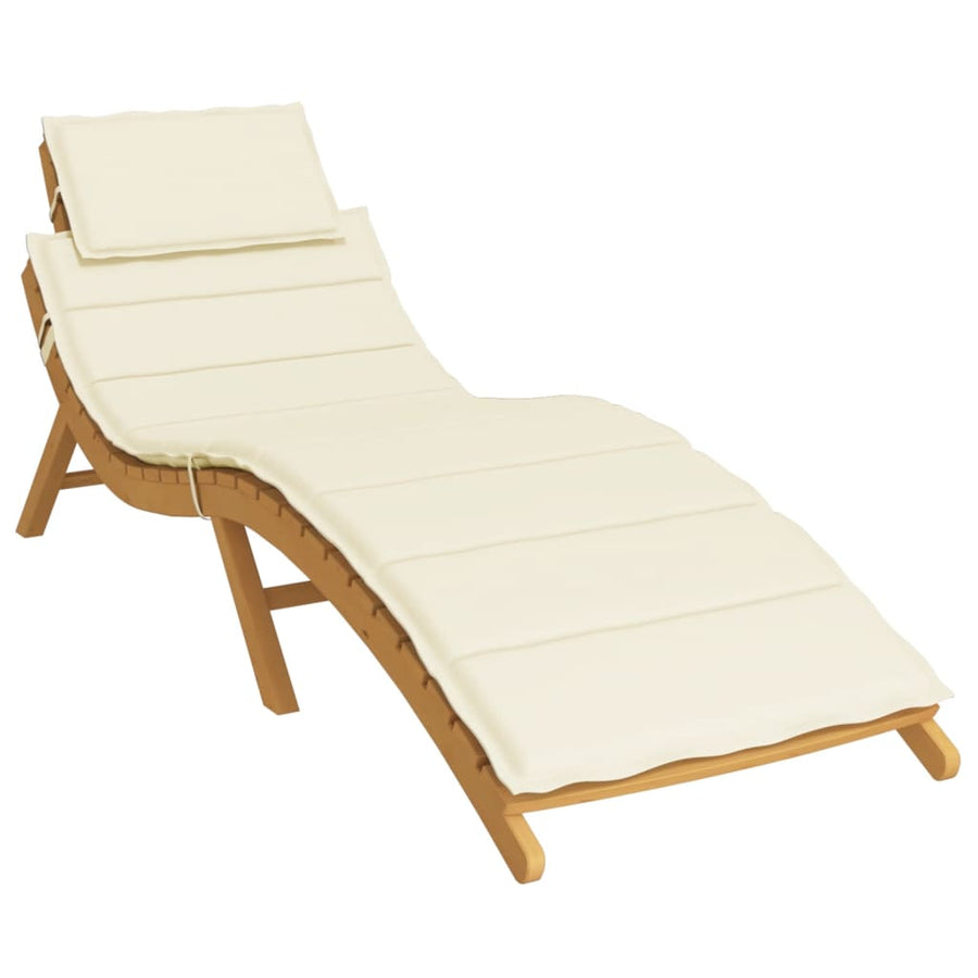 Ligbedkussen 186X58X3 Cm Oxford Stof Crèmekleurig