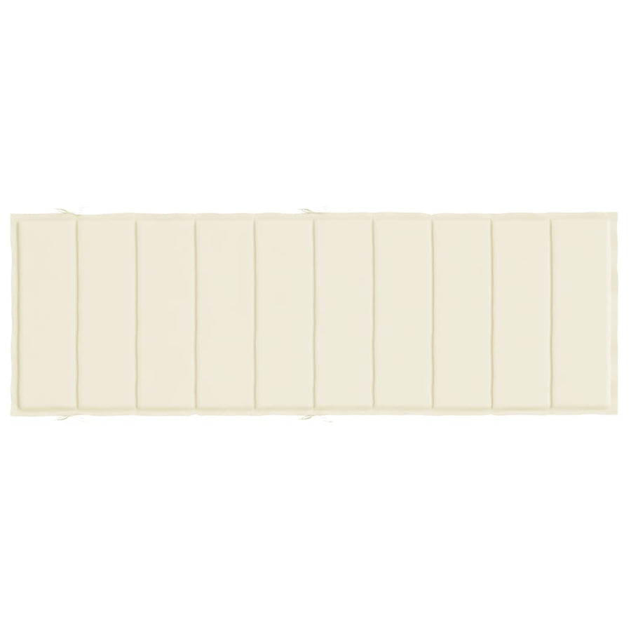 Ligbedkussen 186X58X3 Cm Oxford Stof Crèmekleurig