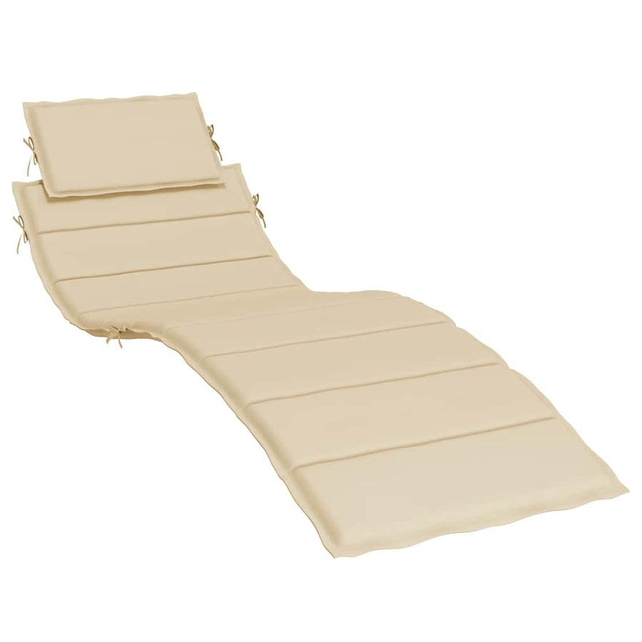 Ligbedkussen 186X58X4 Cm Oxford Stof Beige
