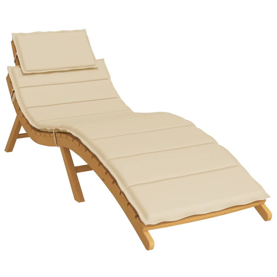 Ligbedkussen 186X58X4 Cm Oxford Stof Beige