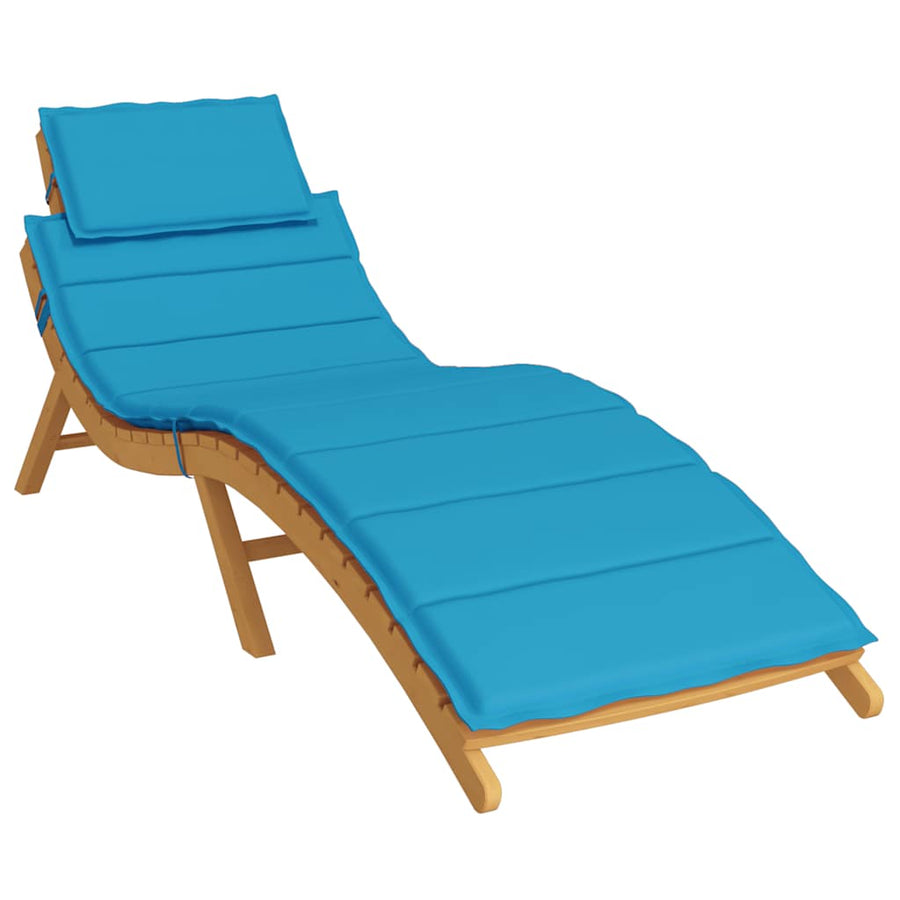Ligbedkussen 186X58X4 Cm Oxford Stof Blauw
