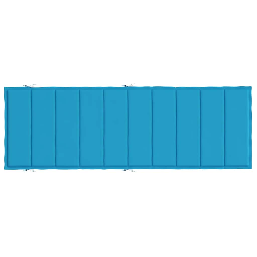Ligbedkussen 186X58X4 Cm Oxford Stof Blauw