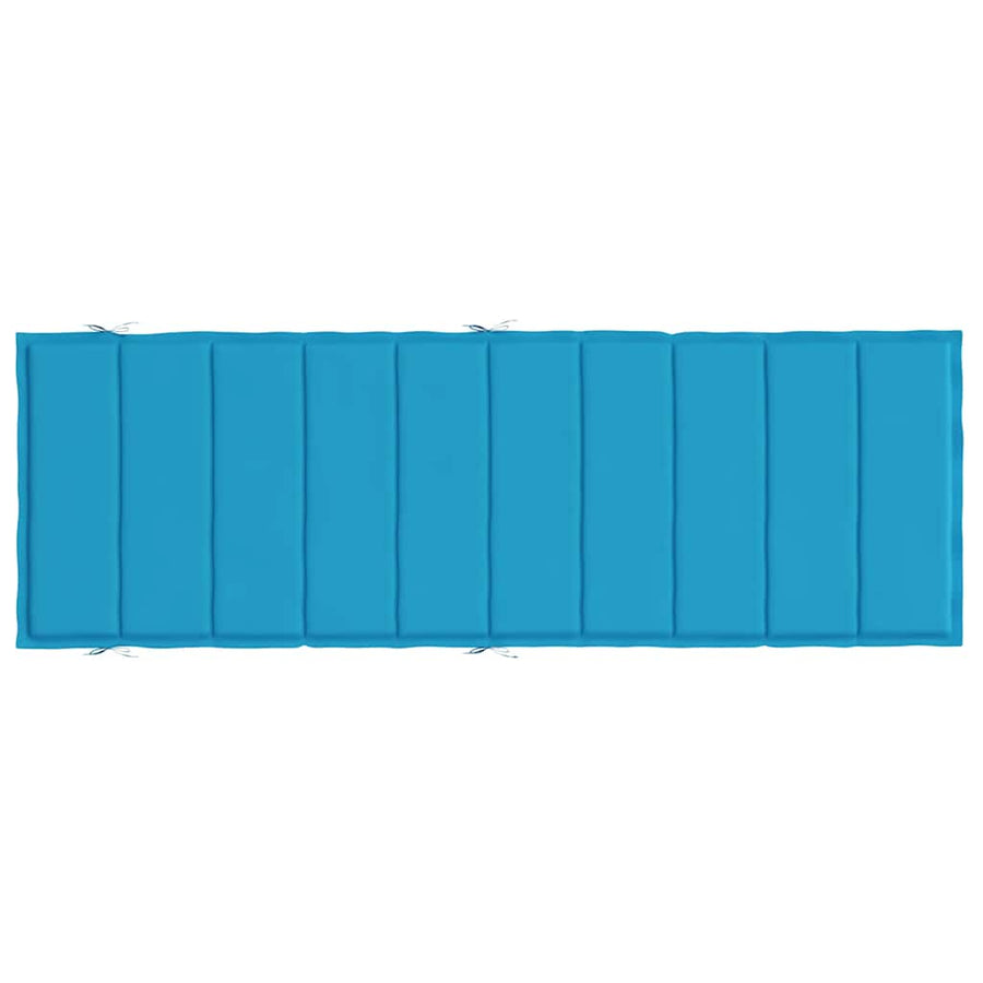 Ligbedkussen 186X58X4 Cm Oxford Stof Blauw