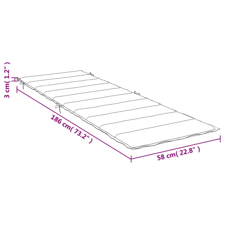 Ligbedkussen 86X58X3 Cm Oxford Stof Groen